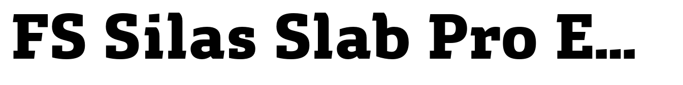 FS Silas Slab Pro ExtraBold